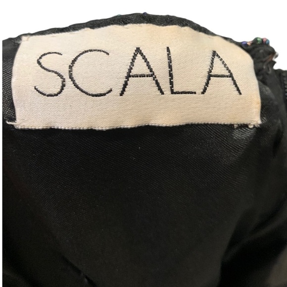 Vintage Scala Floral Beaded Sleeveless Maxi Dress - Picture 12 of 13